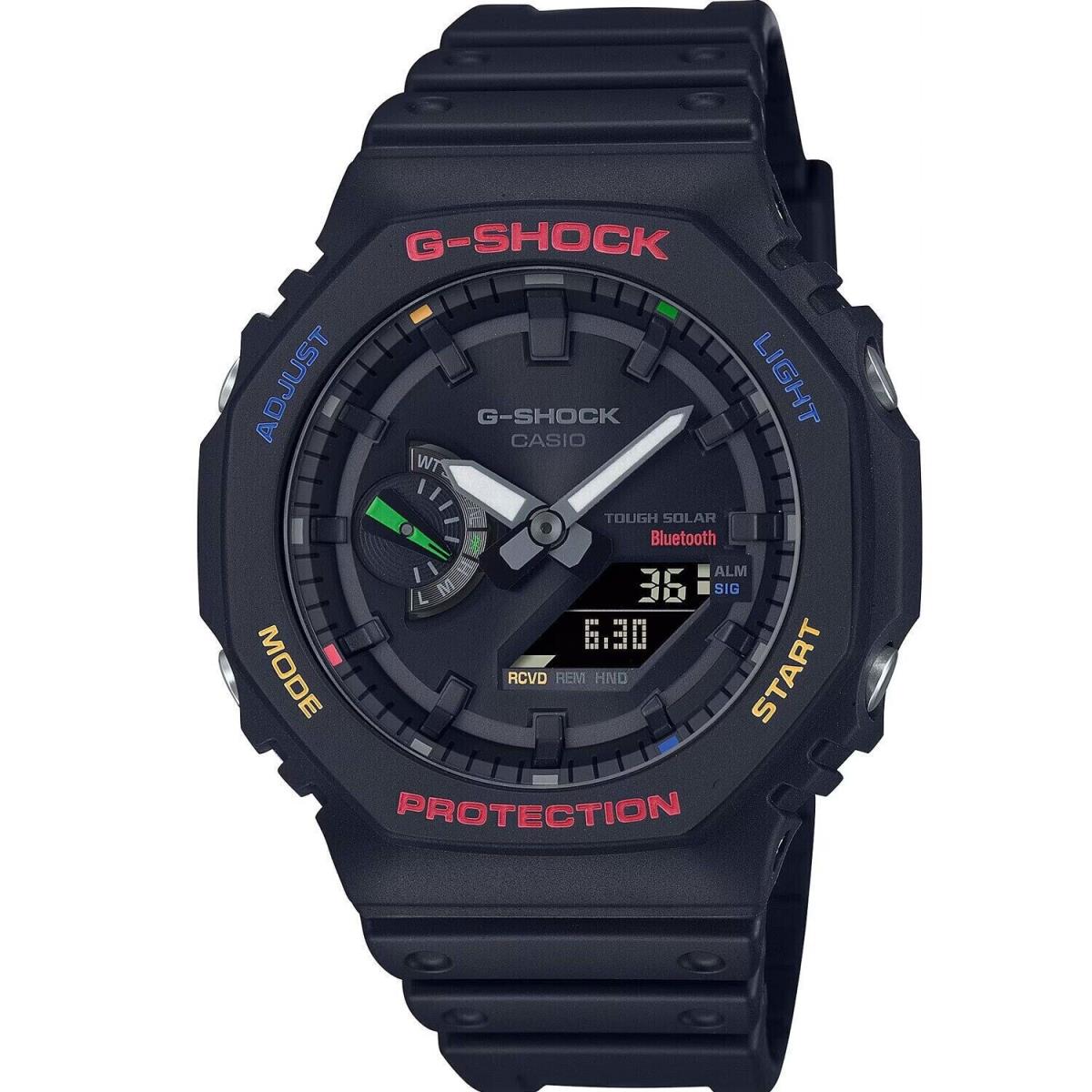 Casio G-shock Analog-digital Tough Solar Black Men`s Watch GAB2100FC-1A
