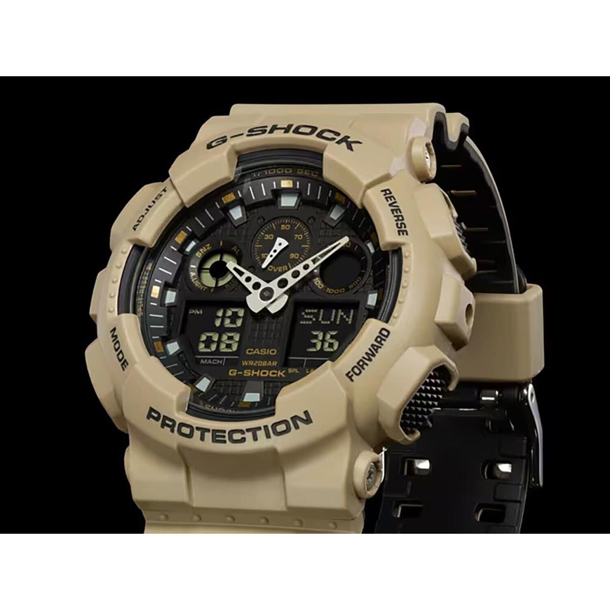 Casio Gshock GA100L8A Tactical XL Beige