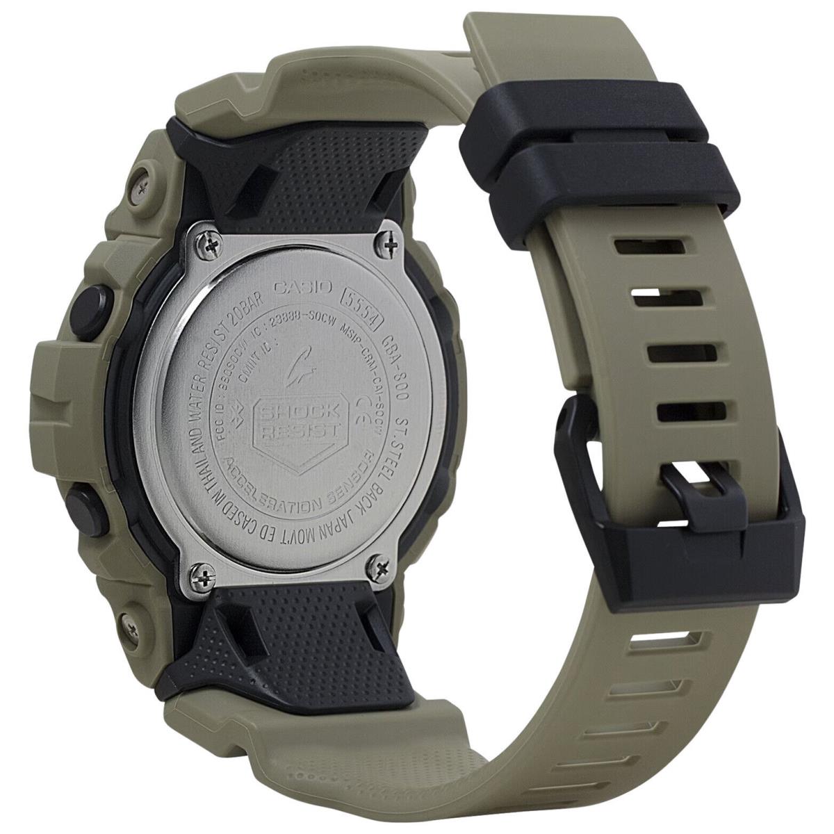 Casio Gshock GBA800UC5A Tactical Move Power Trnr Tan - Dial: Black, Band: Beige, Bezel: Beige