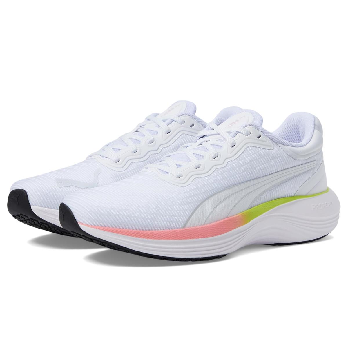 Woman`s Sneakers Athletic Shoes Puma Scend Pro Ultra - PUMA White/Lime Pow