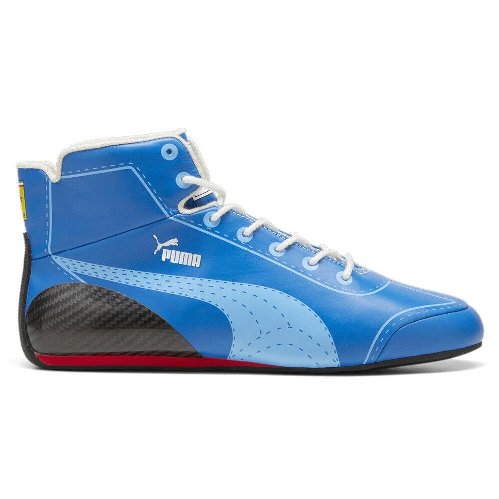 Puma Scuderia Ferrari Speedcat Pro Miami High Top Mens Blue Sneakers Casual Sho - Blue