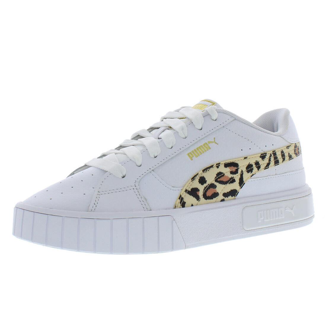 Puma Cali Star Leo Womens Shoes - White/Summer Melon/Pheasant, Main: White