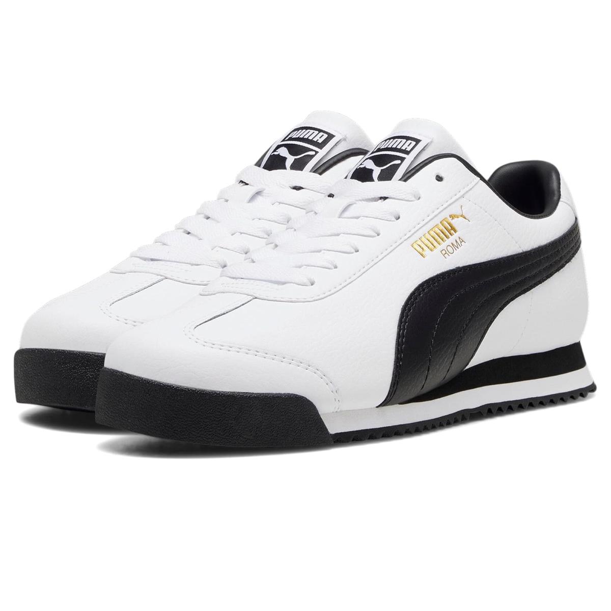 Man`s Sneakers Athletic Shoes Puma Roma 24 Standard - Puma White/Puma Black/Puma Team Gold