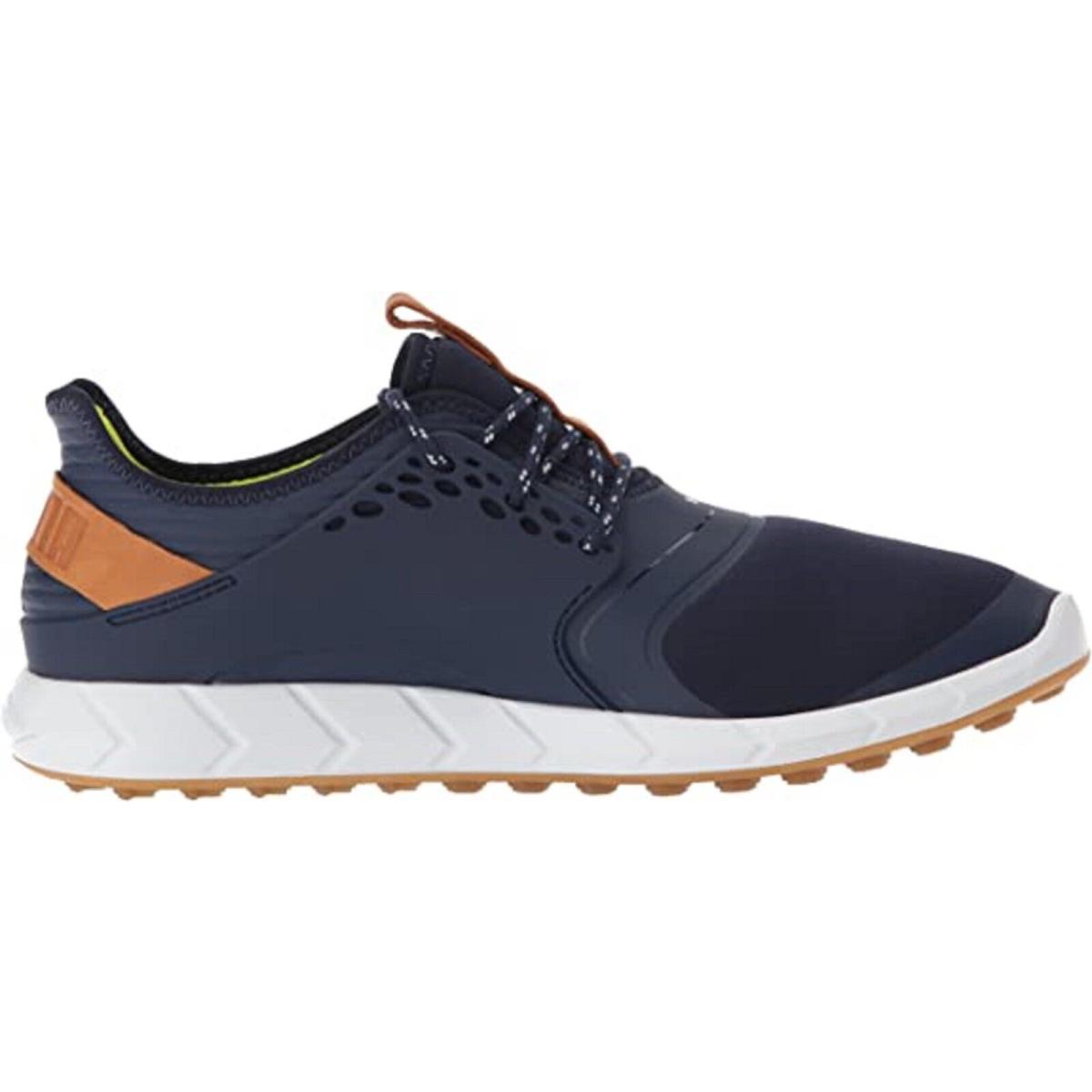 Puma Men`s Golf Ignite Pwrsport Sneaker - Peacoat-Silver