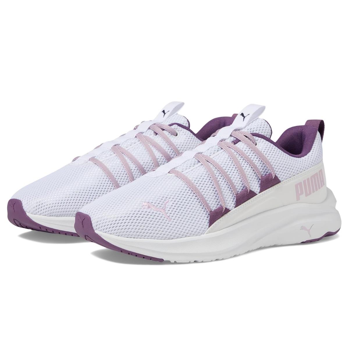 Woman`s Sneakers Athletic Shoes Puma Softride One4All Metachromatic - Grape Mist/Puma White/Crushed Berry