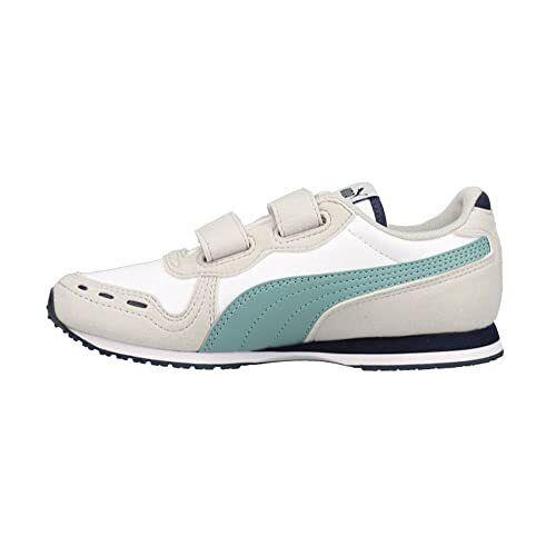 Puma Kids` Cabana Racer - White/Mineral Blue