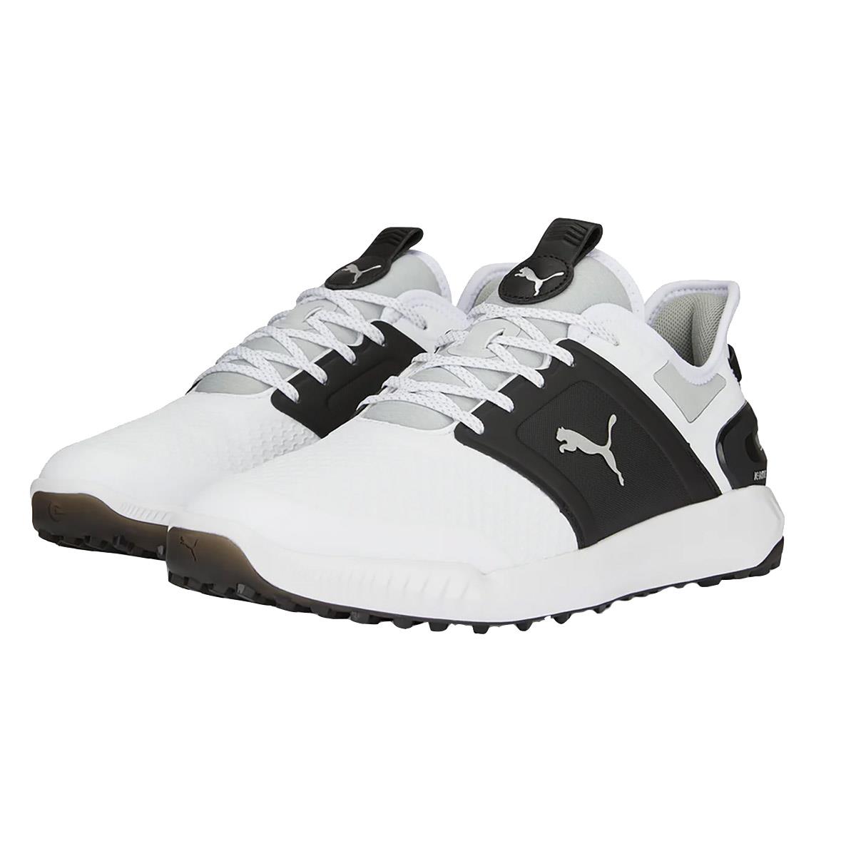 Puma Ignite Elevate Spikeless Mens Golf Shoes - Wht/Blk/Silver