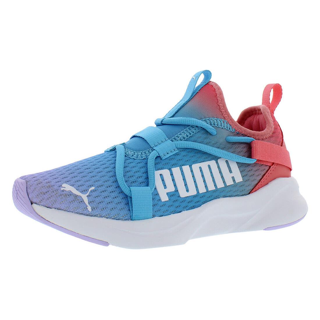 Puma Softride Rift So Ombre Girls Shoes Size 5.5 Color: Blue/pink - Blue/Pink, Main: Blue