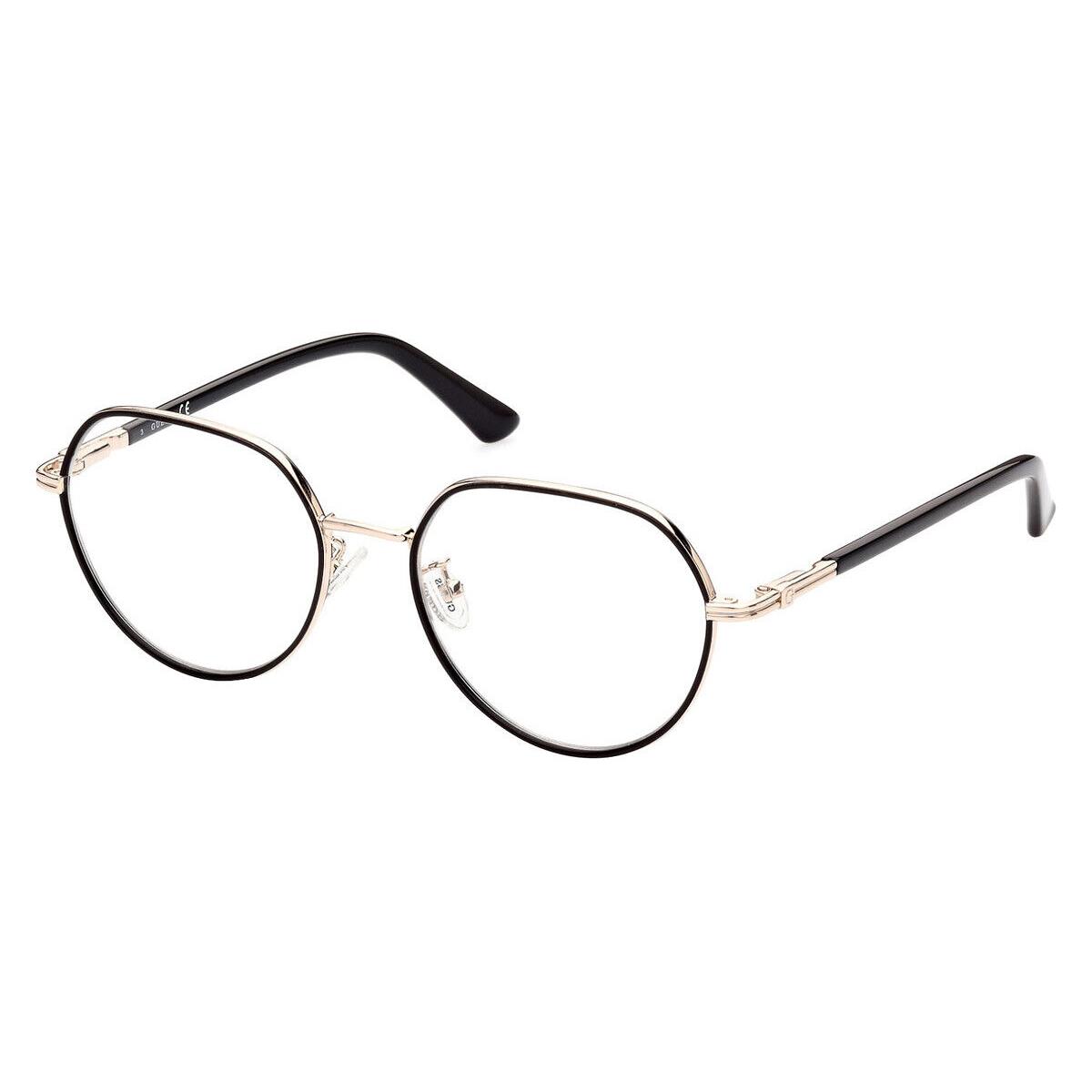 Guess GU2915-D Eyeglasses Women Pale Gold Geometric 53mm