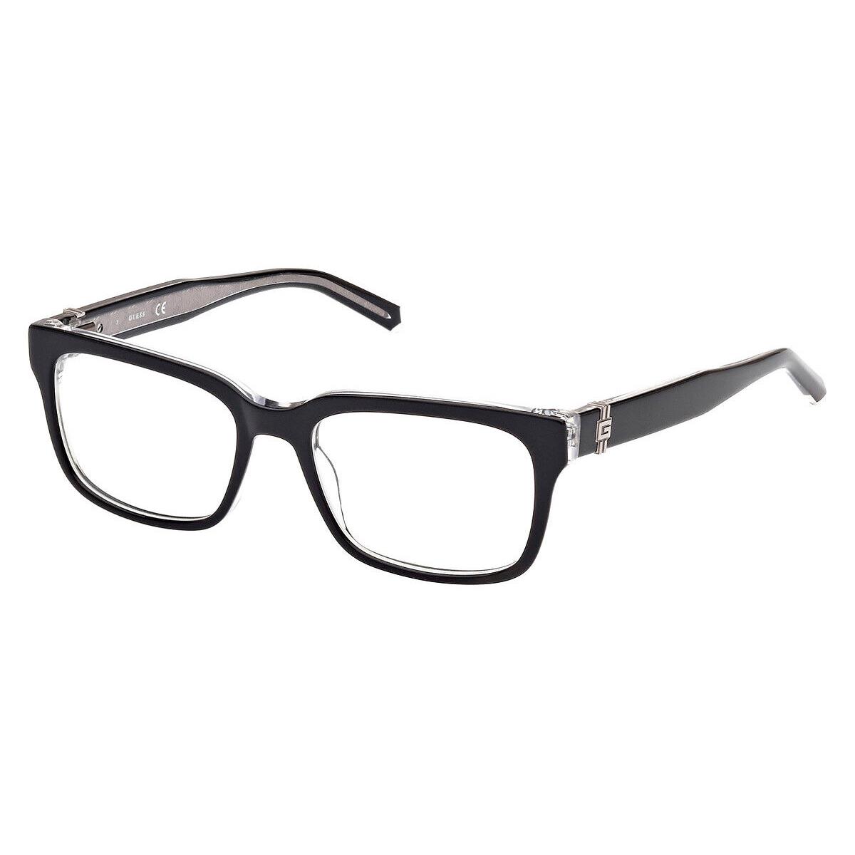 Guess GU50084 Eyeglasses Men Black/other Rectangle 54mm