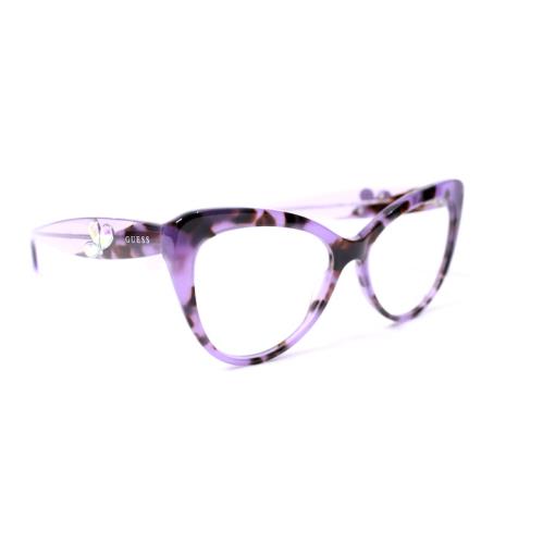 Guess GU2837 083 Eyeglasses Purple Marble Size: 53 - 15 - 140