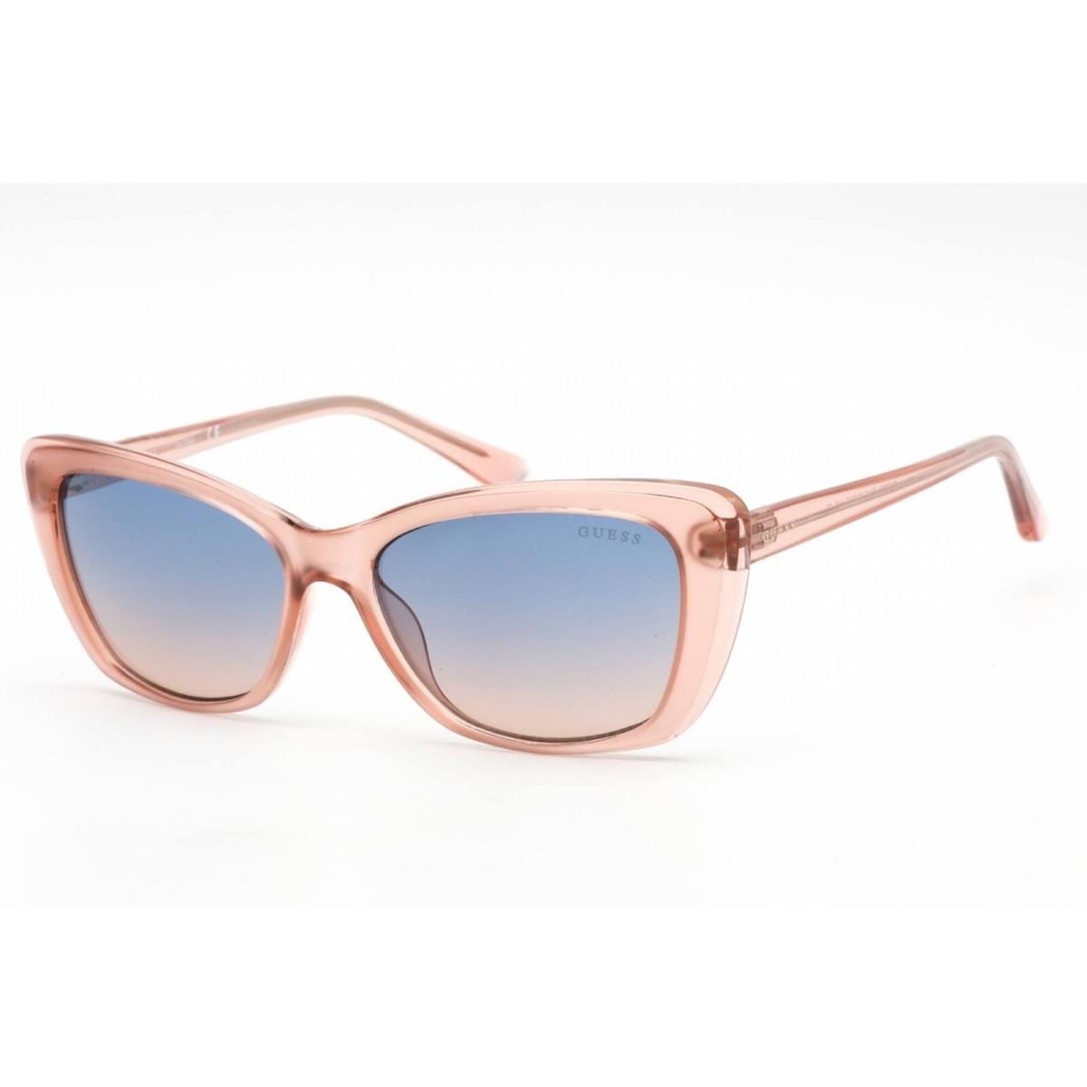 Guess Women`s Sunglasses Full Rim Pink/other Plastic Cat Eye Frame GU7774 74W