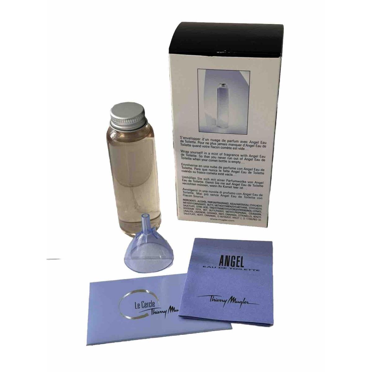 Thierry Mugler Angel Women 1.4oz. Edt Refill+7.5 Ml. Empty Pen Spray+funnel