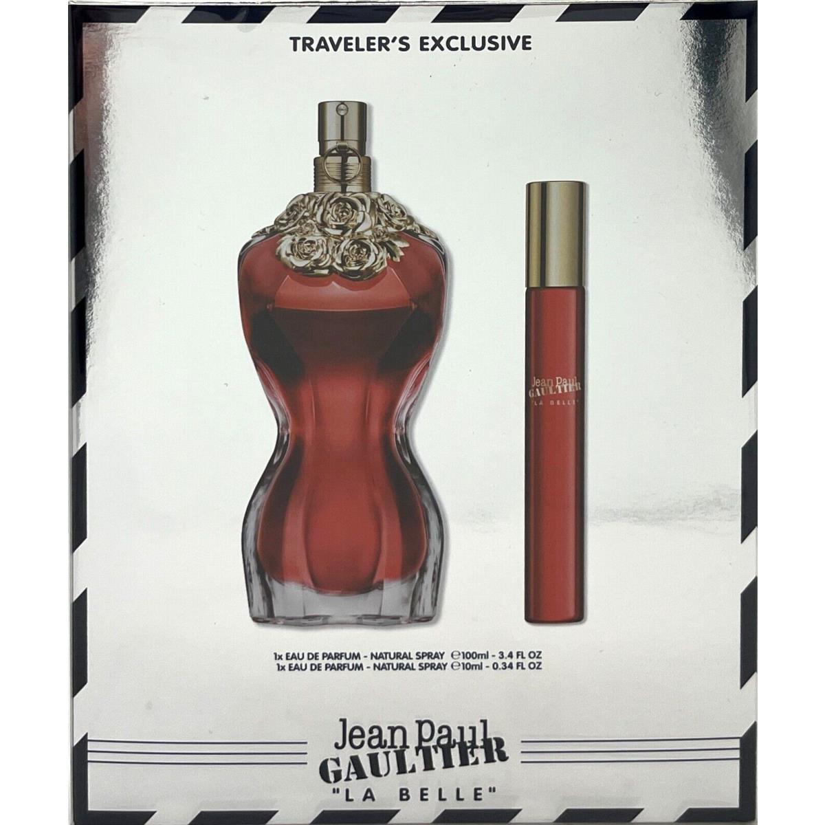 Jean Paul Gaultier LA Belle 2 Pcs Traveler`s Exclusive Set Edp 3.4 Oz Edp Pen