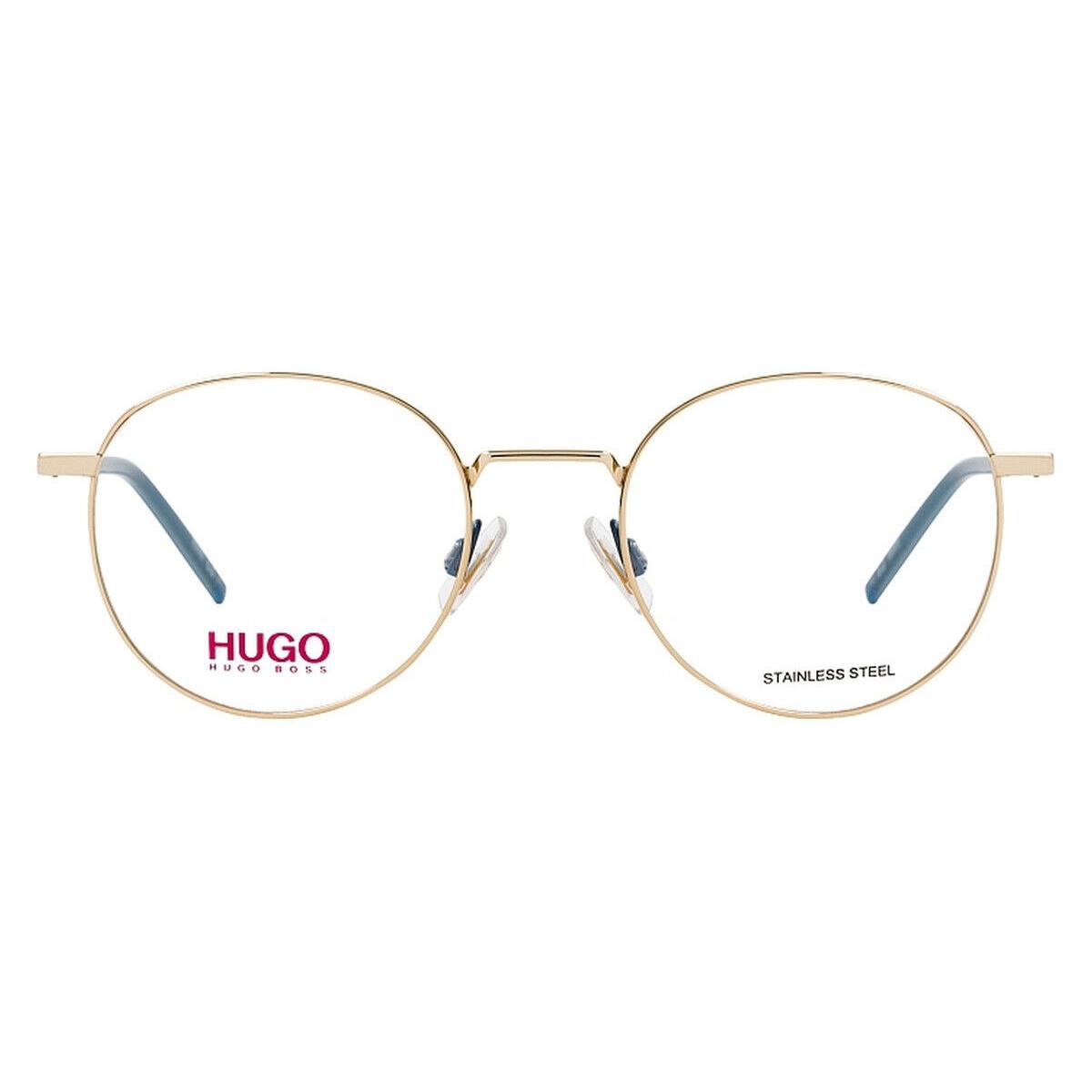 Hugo Boss 1122 Eyeglasses Men 0LKS Gold Blue Oval 51mm