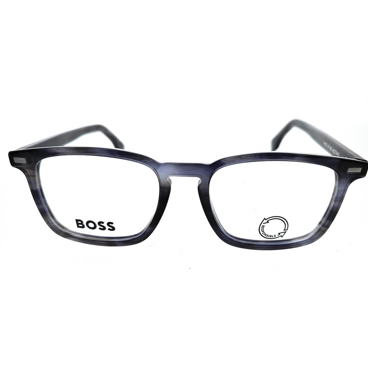 Hugo Boss Boss 1368 Jbw Blue Havana Square Optical Frames