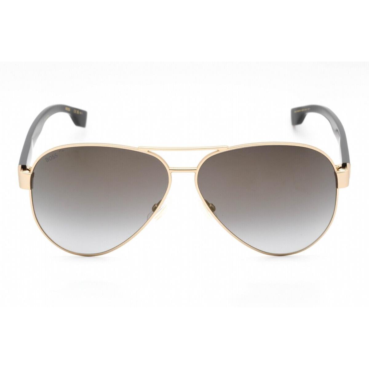 Hugo Boss Men`s Aviator Sunglasses Matte Gold Metal Boss 1560/O/S Aozfq 63 - Frame: Matte Gold, Lens: Grey Sf Gold Sp