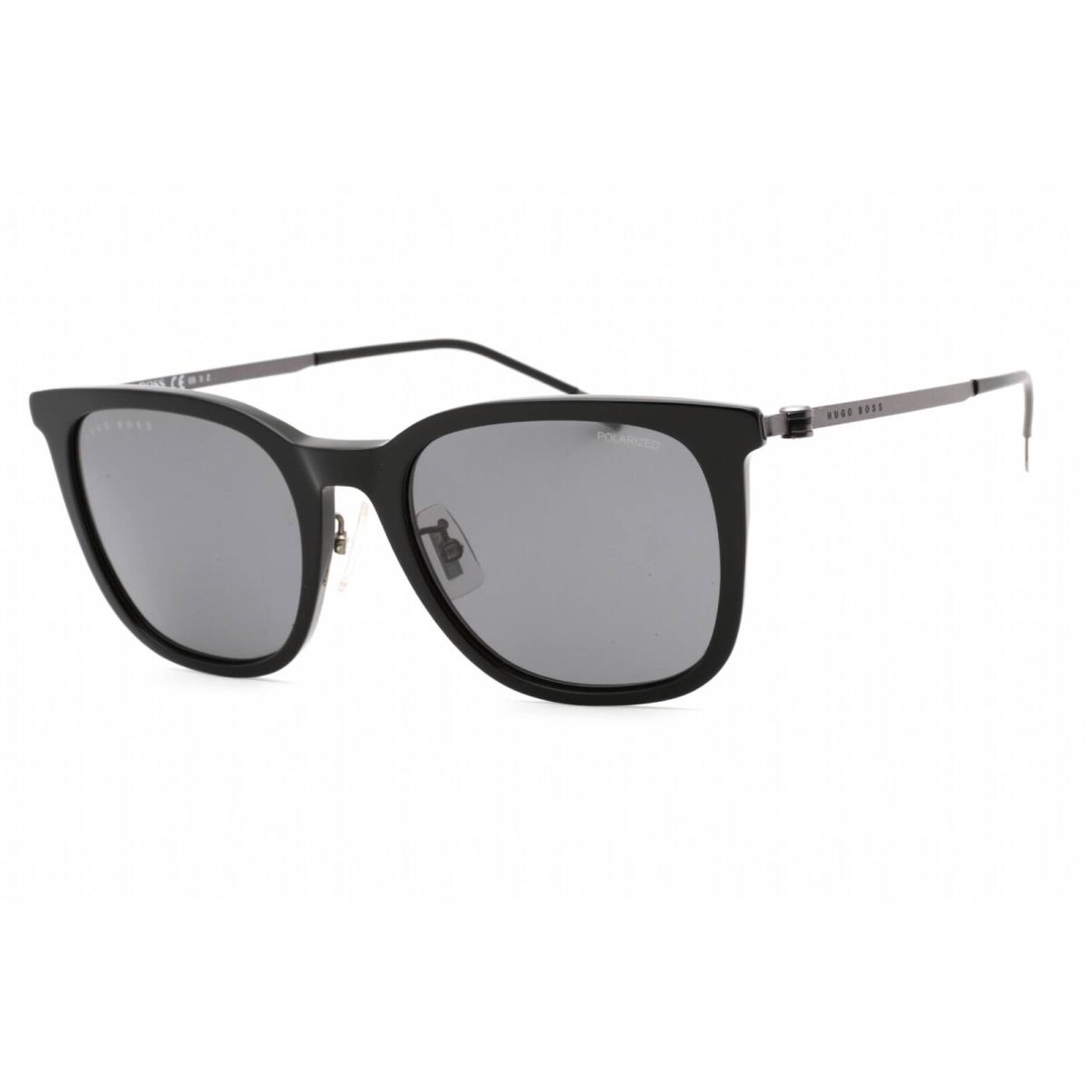 Hugo Boss Men`s Sunglasses Black Cat Eye Plastic Frame Boss 1347/F/SK 0807 M9