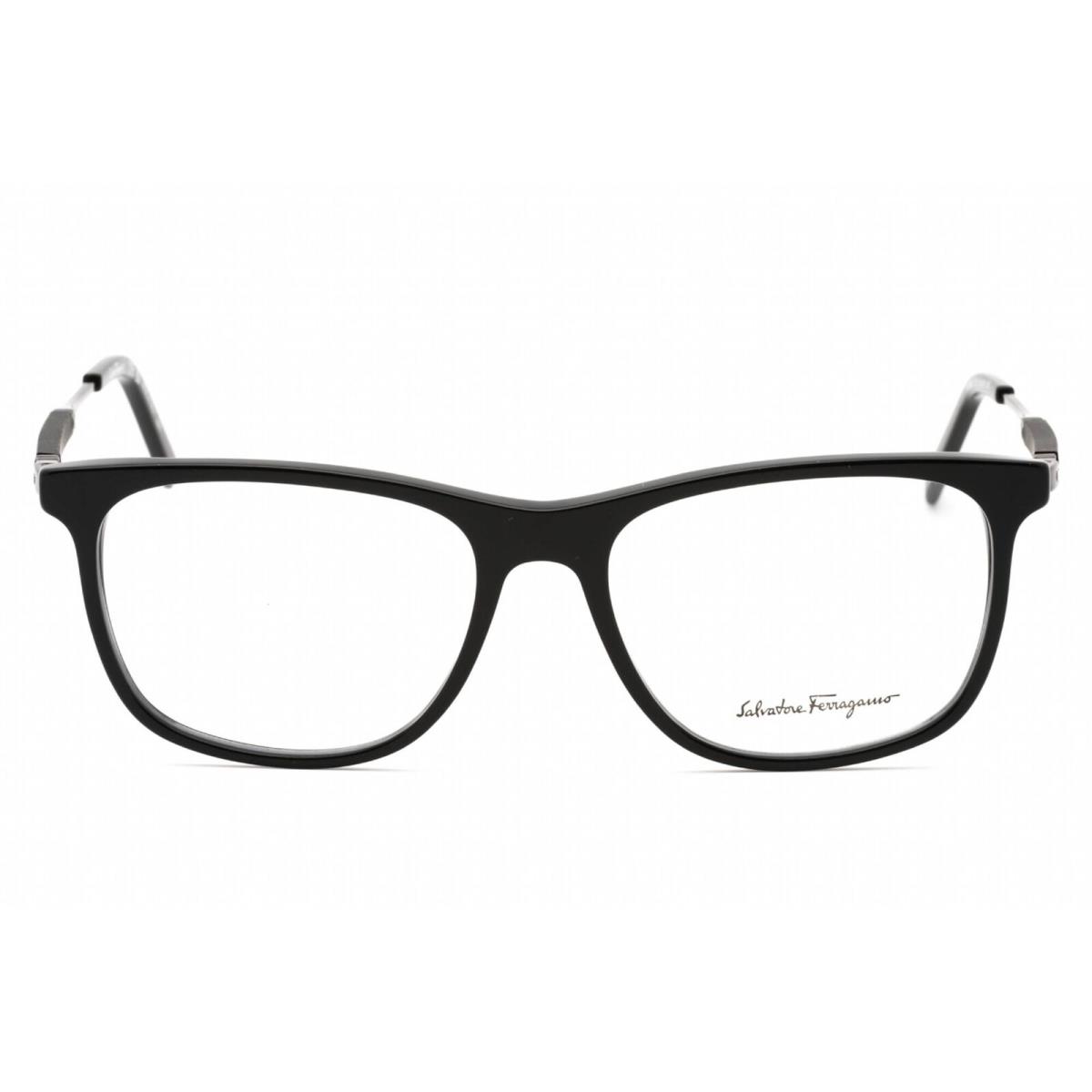 Salvatore Ferragamo Men`s Eyeglasses Black Plastic Square Full Rim SF2926 001