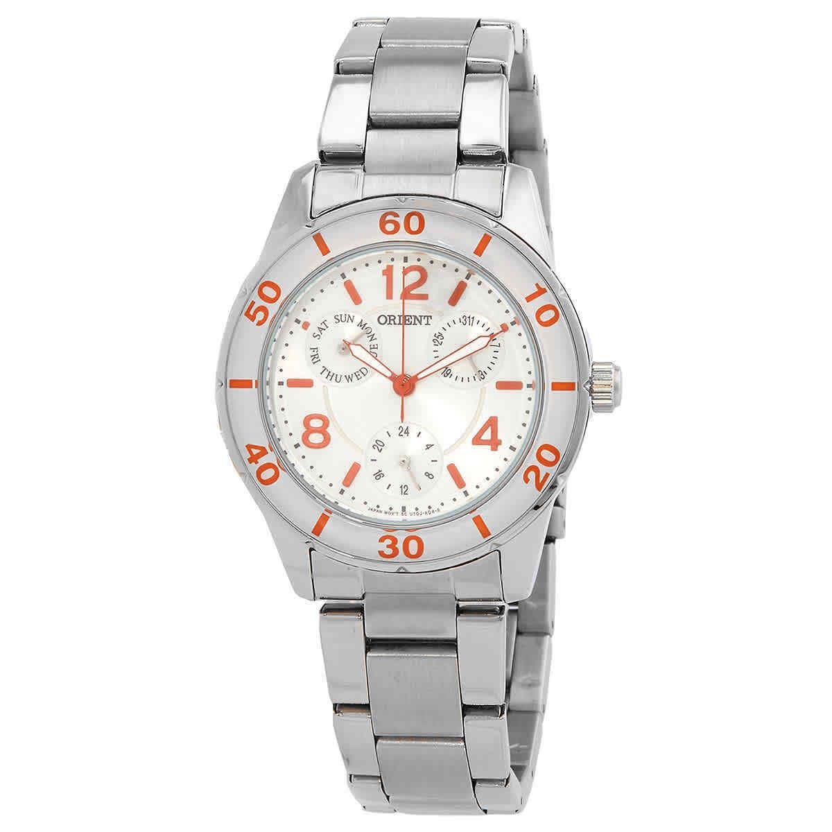 Orient Quartz White Dial Ladies Watch FUT0J003W