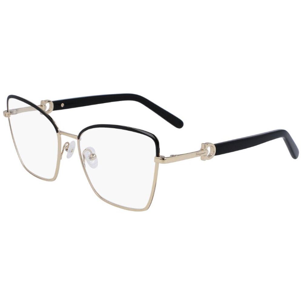 Salvatore Ferragamo SF2223N 703 Eyeglasses Women`s Gold/black Full Rim 54mm