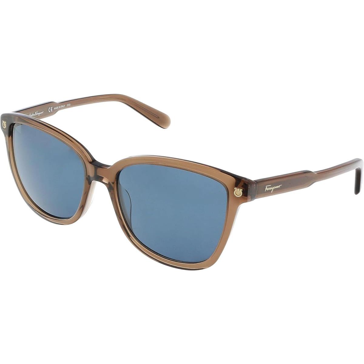 Salvatore Ferragamo SF815S Modified Rectangle Sunglasses For Womens Brown