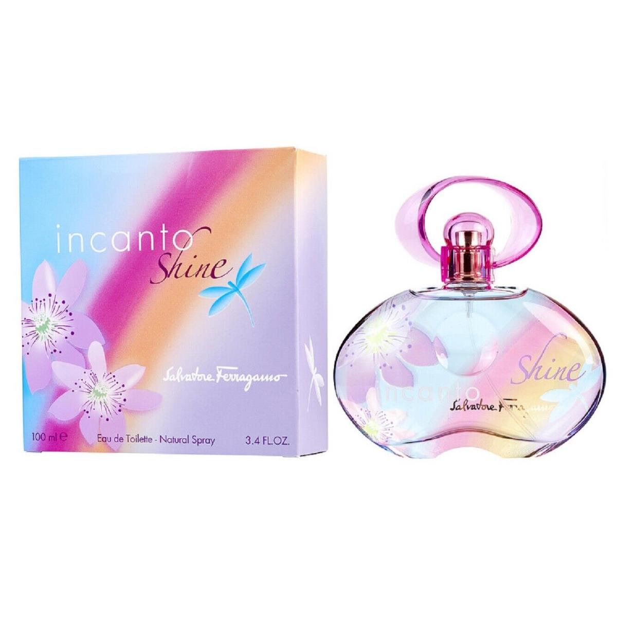 Incanto Shine Salvatore Ferragamo 3.4 oz / 100 ml Edt Women Perfume Spray