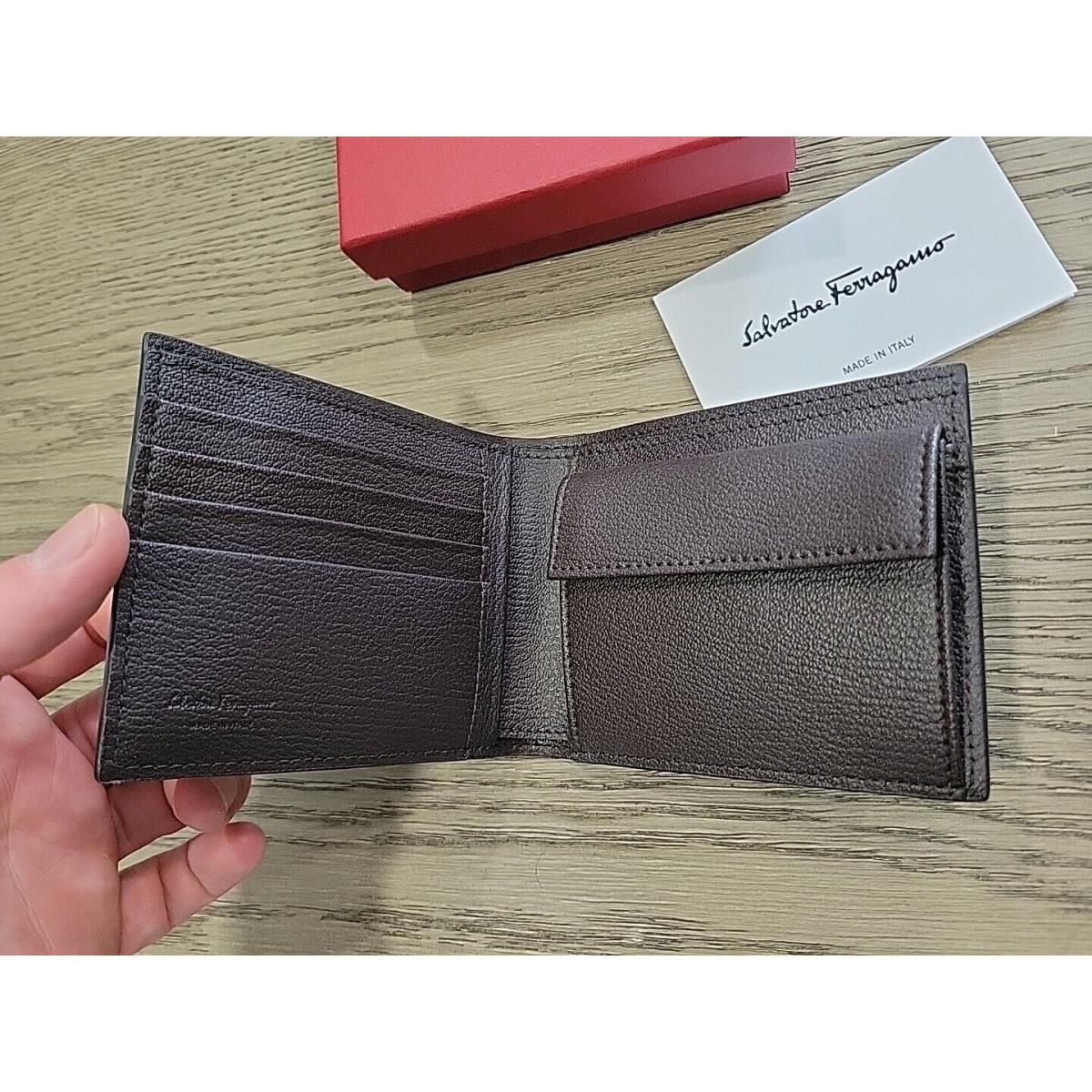 Salvatore Ferragamo Brown Bifold Change Pouch Wallet