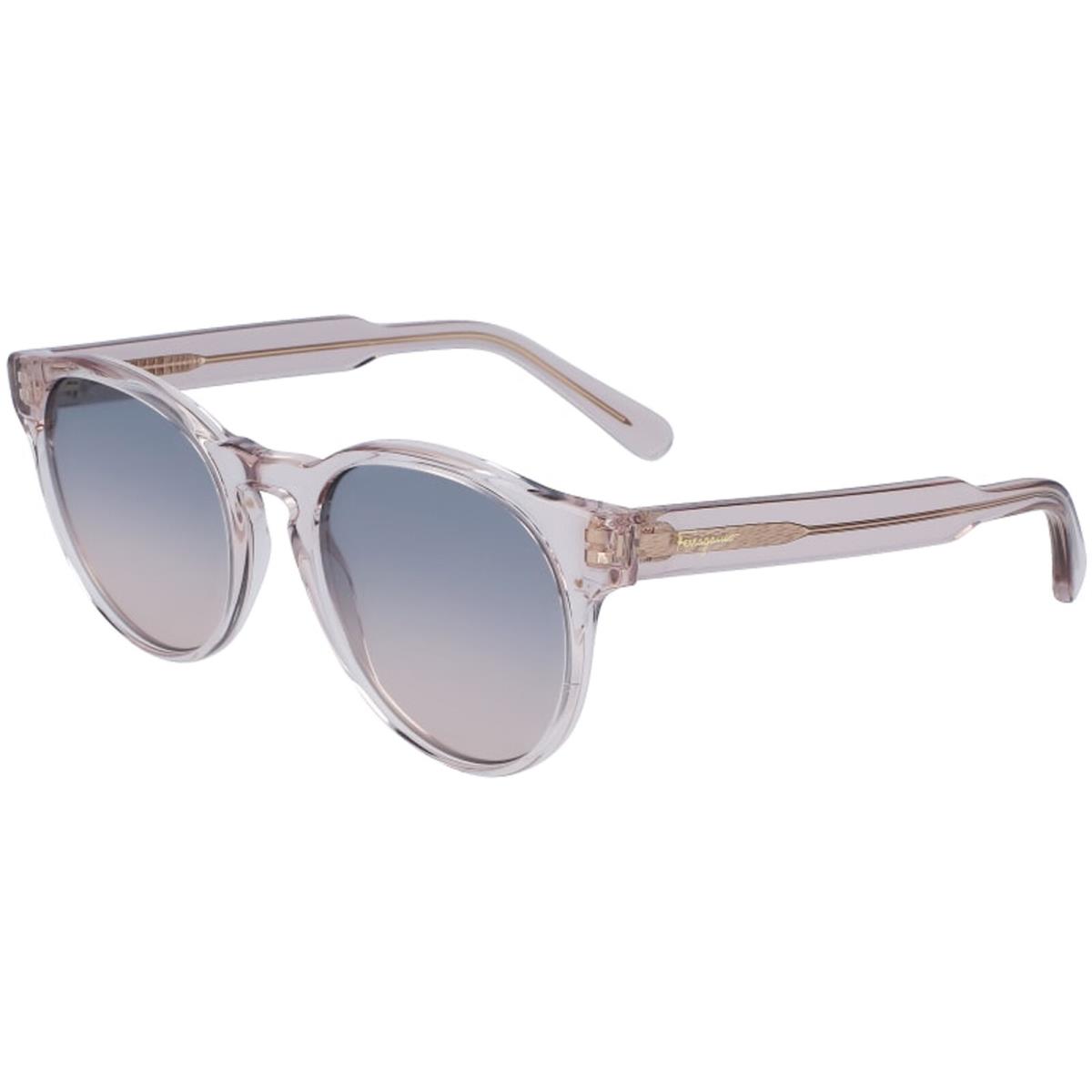 Salvatore Ferragamo Women`s Crystal Sand Round Sunglasses - SF1068S 260 Italy