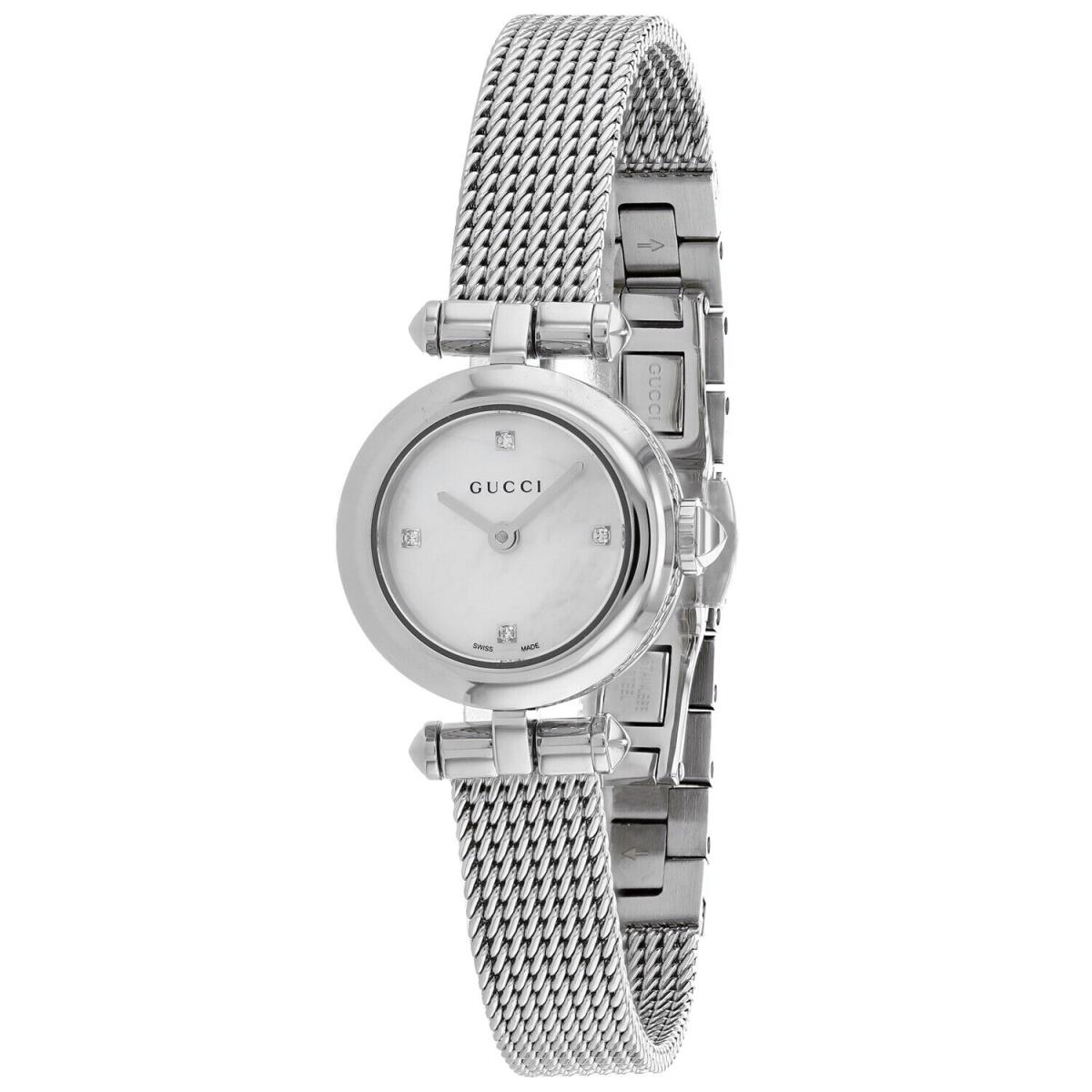 Gucci Women`s Diamantissima Silver Dial Watch - YA141512