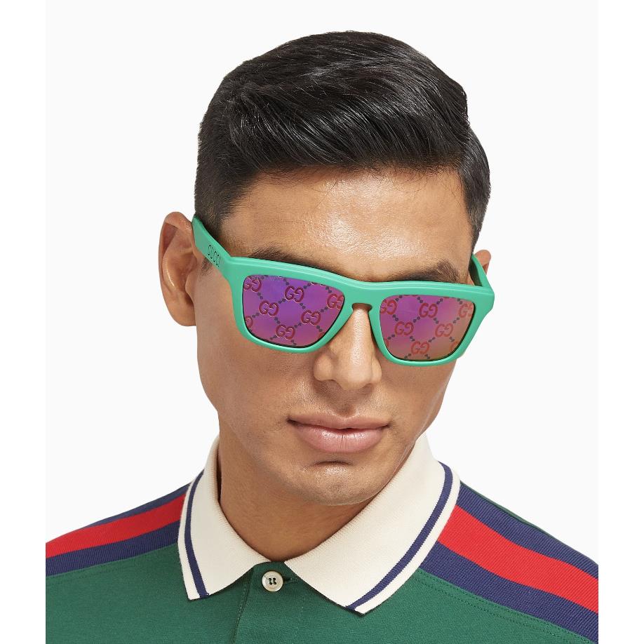 Gucci GG1571S-004-55 Green Sunglasses