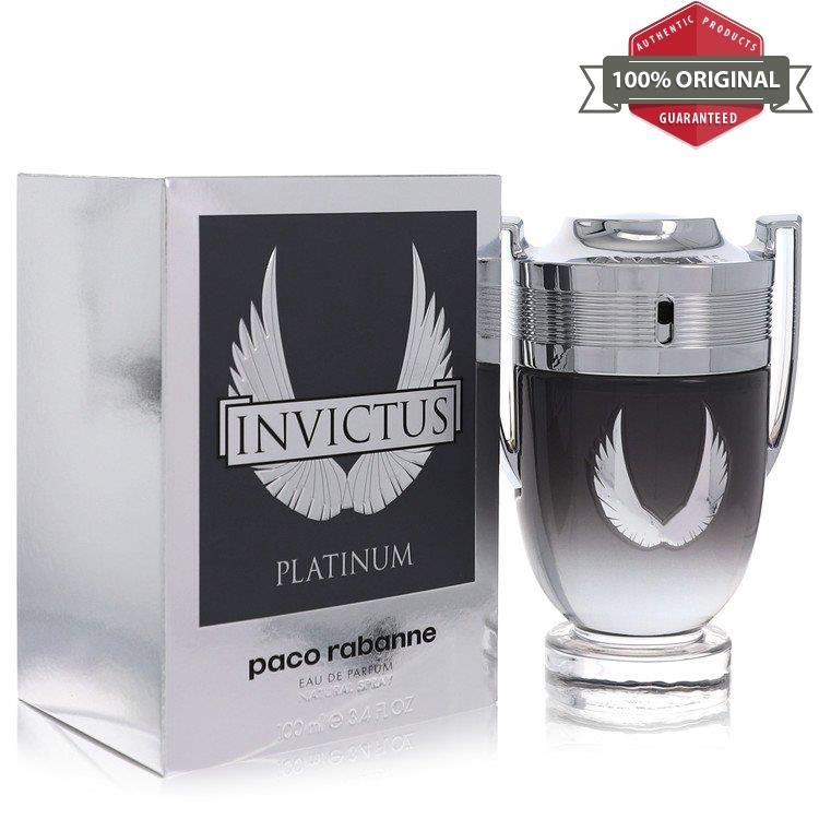 Invictus Platinum Cologne 3.4 oz Edp Spray For Men by Paco Rabanne