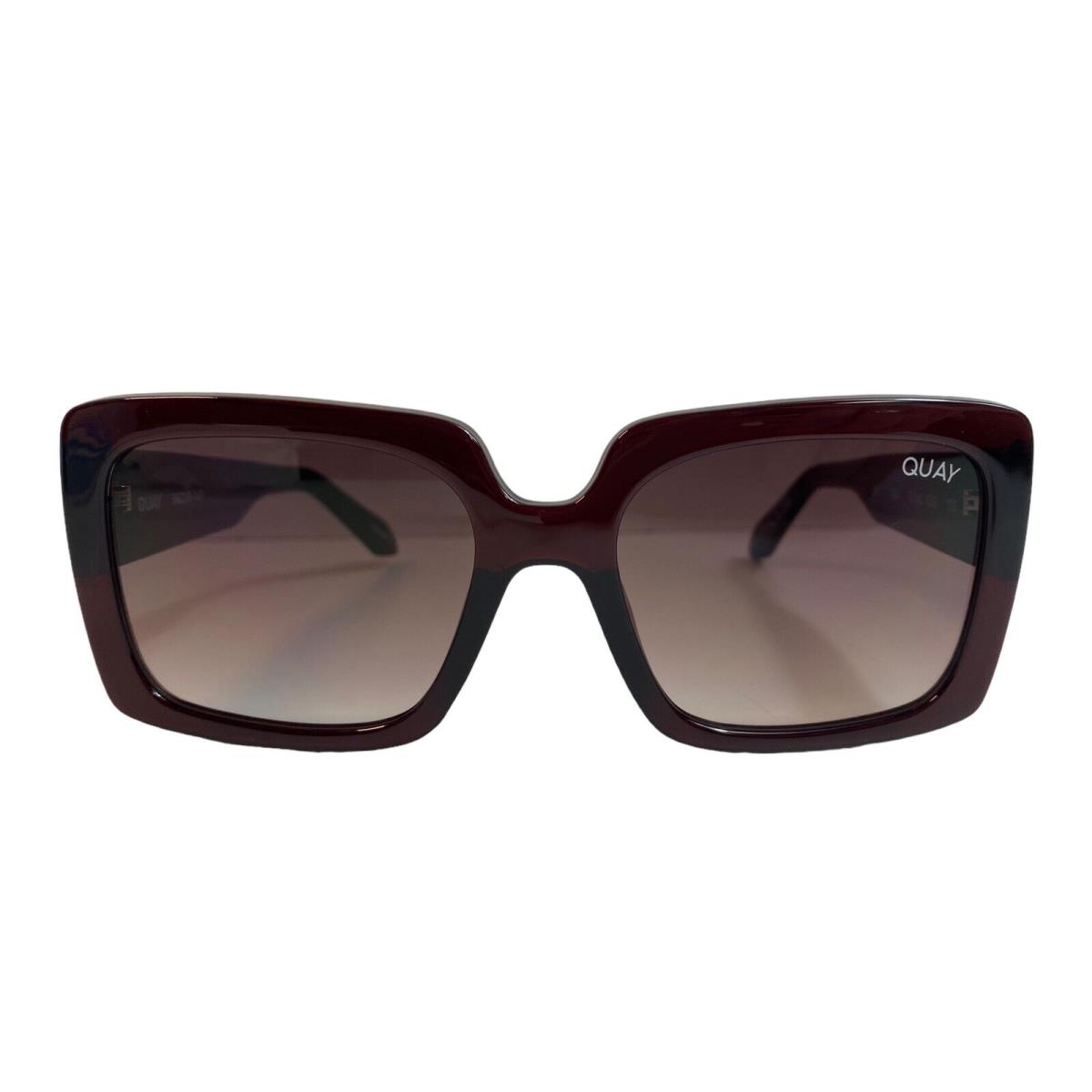 Quay Australia Total Vibe Brown /brown Sunglasses 54mm Rare Color Sunnies Htf