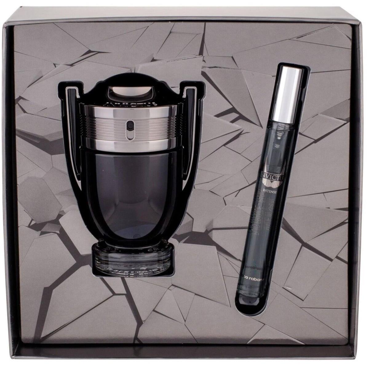 Set Men Paco Rabanne Invictus Intense Eau DE Toilette 1.7 Oz / 50ml Box