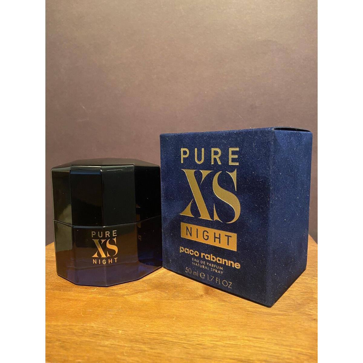 Paco Rabanne Pure XS Night 1.7 Oz / 50 ml Eau de Parfum Spray For Men Rare