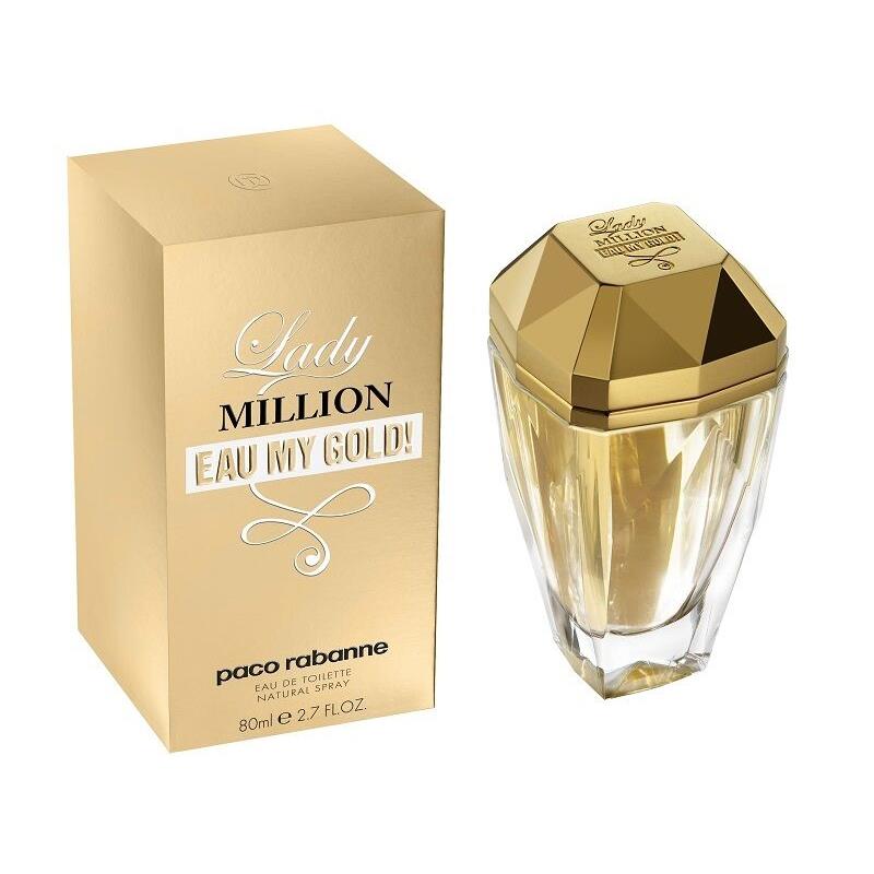 Lady Million Eau MY Gold BY Paco Rabanne Edt Spray Women 1.7 OZ