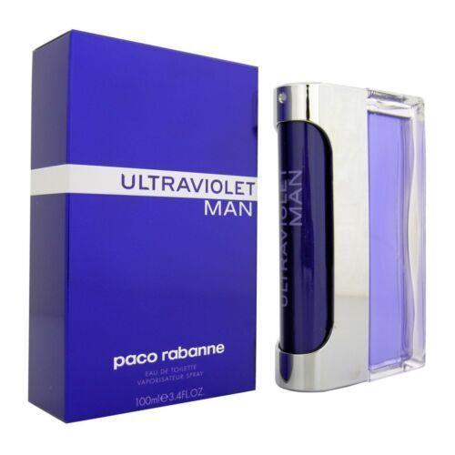 Ultraviolet Man by Paco Rabanne 3.4oz Edt For Men Box