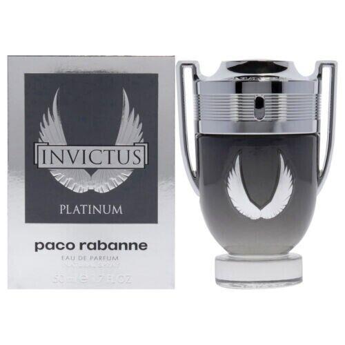 Invictus Platinum by Paco Rabanne 1.7 oz Eau De Parfum Spray For Men