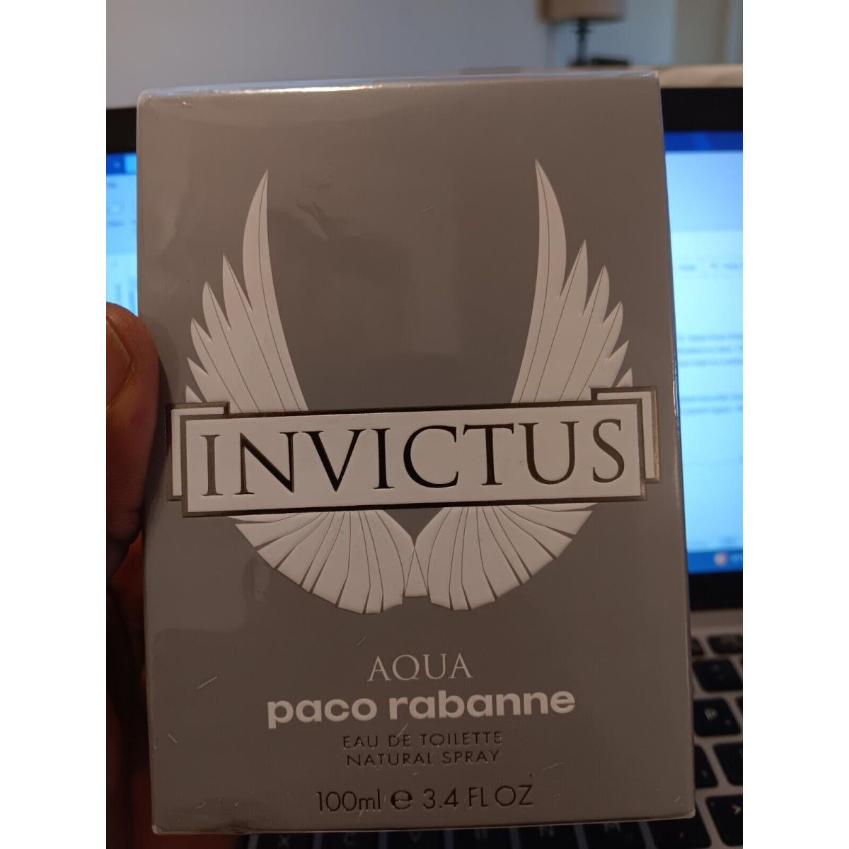 Paco Rabbane Invictus Aqua 3.4.oz 100ml 2017 Hard to Find