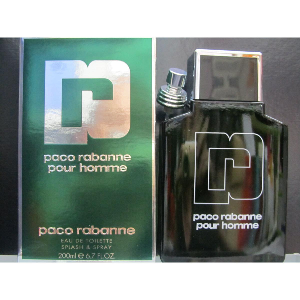 Paco Rabanne Pour Homme For Men 6.7 oz Eau de Toilette Splash or Spray