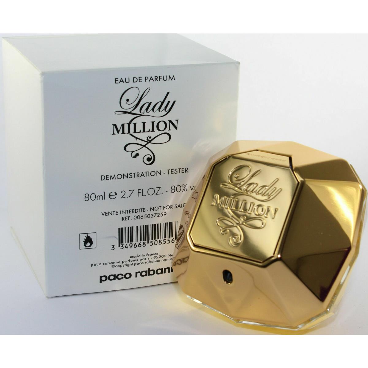 Lady Million By Pacco Rabanne 2.7oz/80ml Edp For Woman Unbox