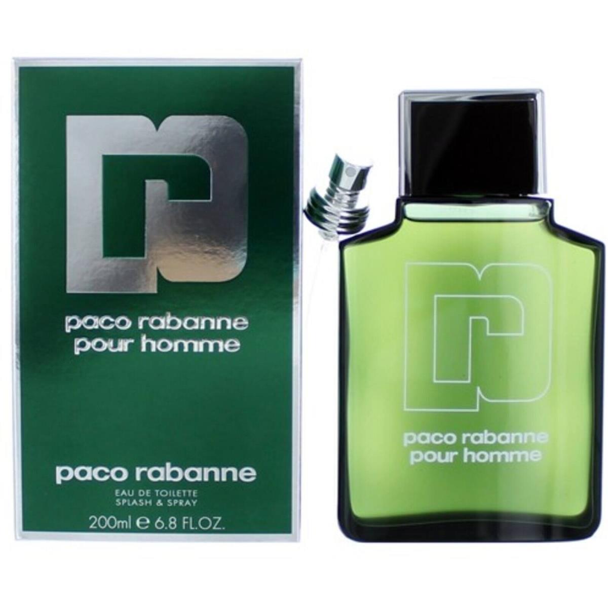 Paco Rabanne Men`s Edt Splash or Spray Paco Rabanne Pour Homme 6.7 oz