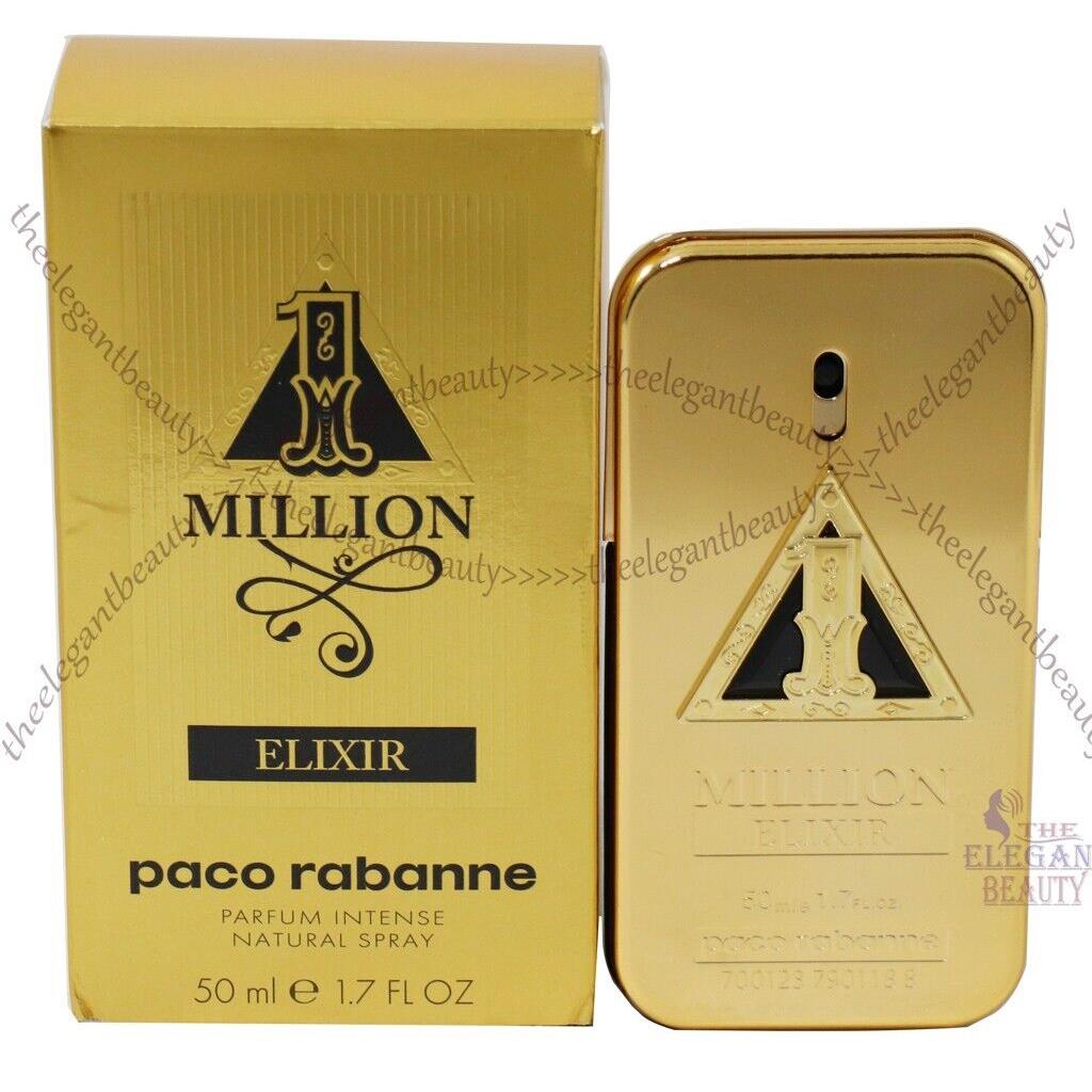 1 Million Elixir By Paco Rabanne 1.6/1.7oz Parfum Intense Spray Men