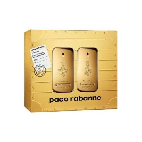 Paco Rabanne 1 Million Travel Duo 2 X 1.7 OZ Edt Spray For Men