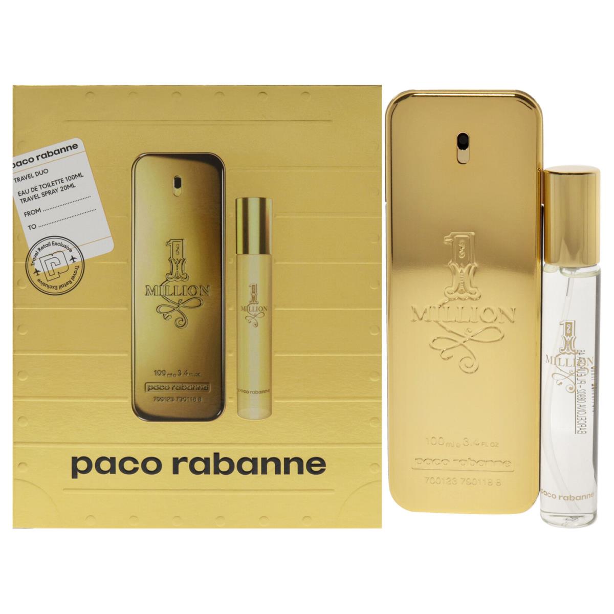 1 Million by Paco Rabanne - 2 Pc Cologne Gift Set For Men