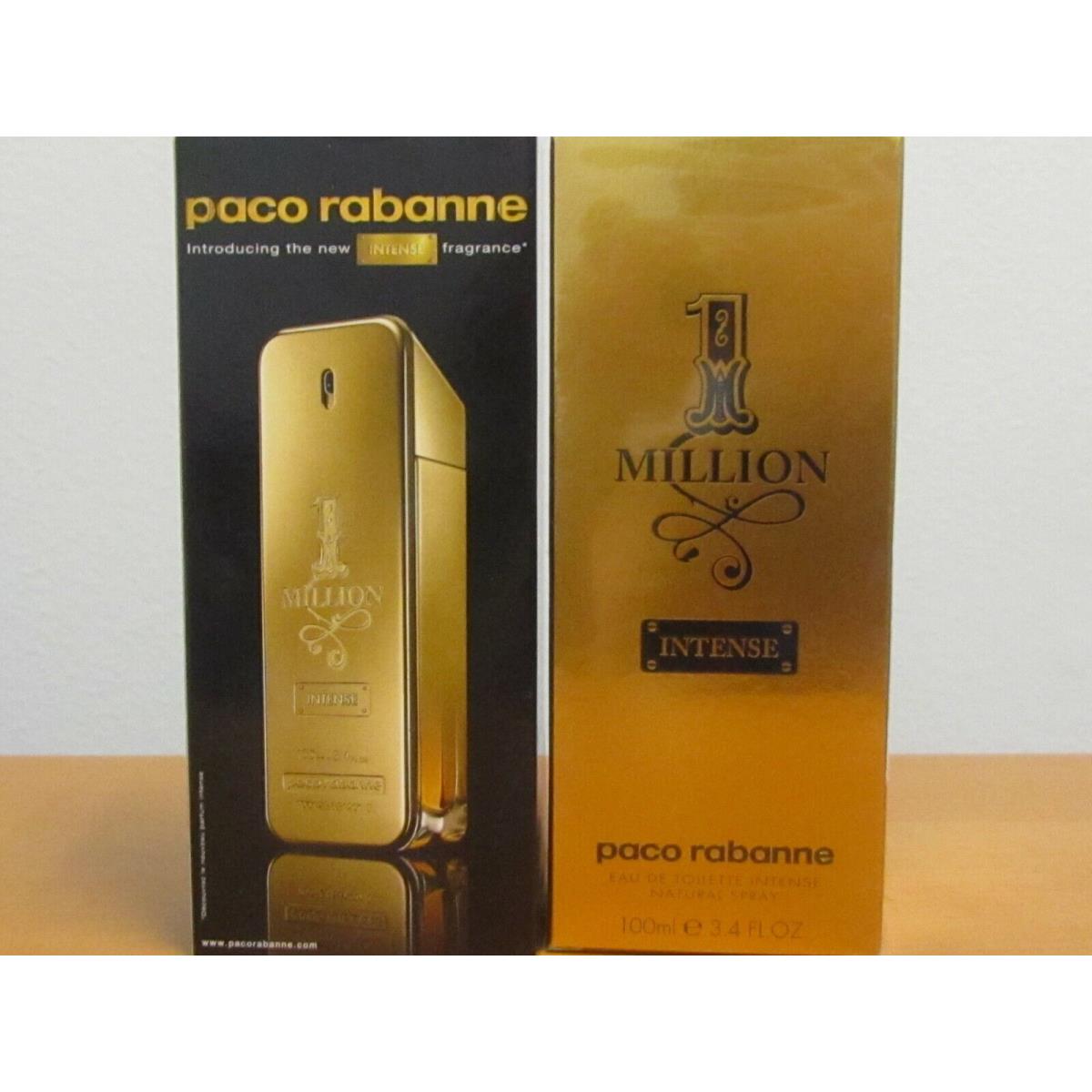 1 Million Intense By Paco Rabanna Men Cologne 3.4oz Eau De Toilette Spray