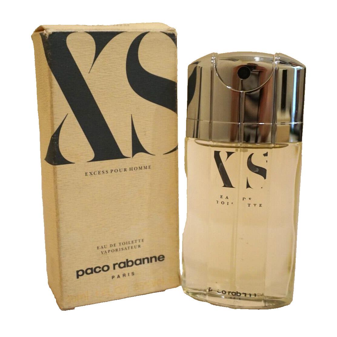 XS Excess Pour Homme by Paco Rabanne Eau de Toilette Spray 30 ml 1 oz Men Vitage