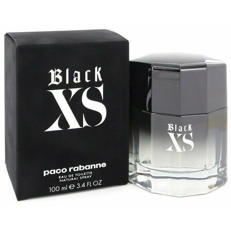 Paco Rabanne Black XS Eau DE Toilette Spray For Men 3.4 Oz / 100 ml