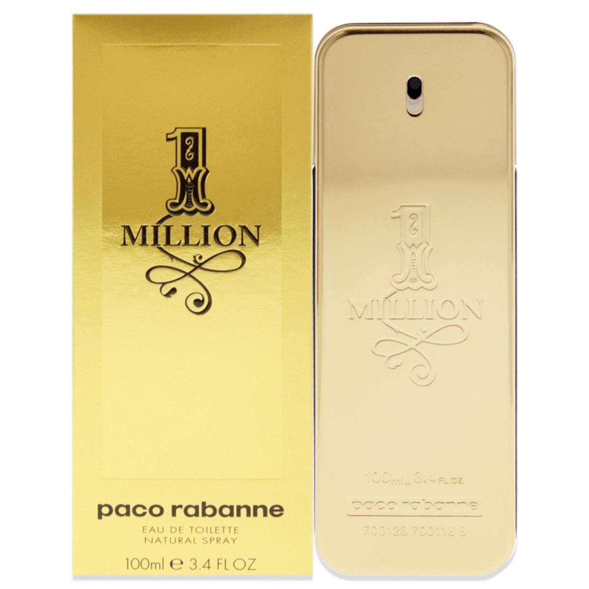 1 Million by Paco Rabanne - 3.4 fl oz Edt Spray Cologne For Men