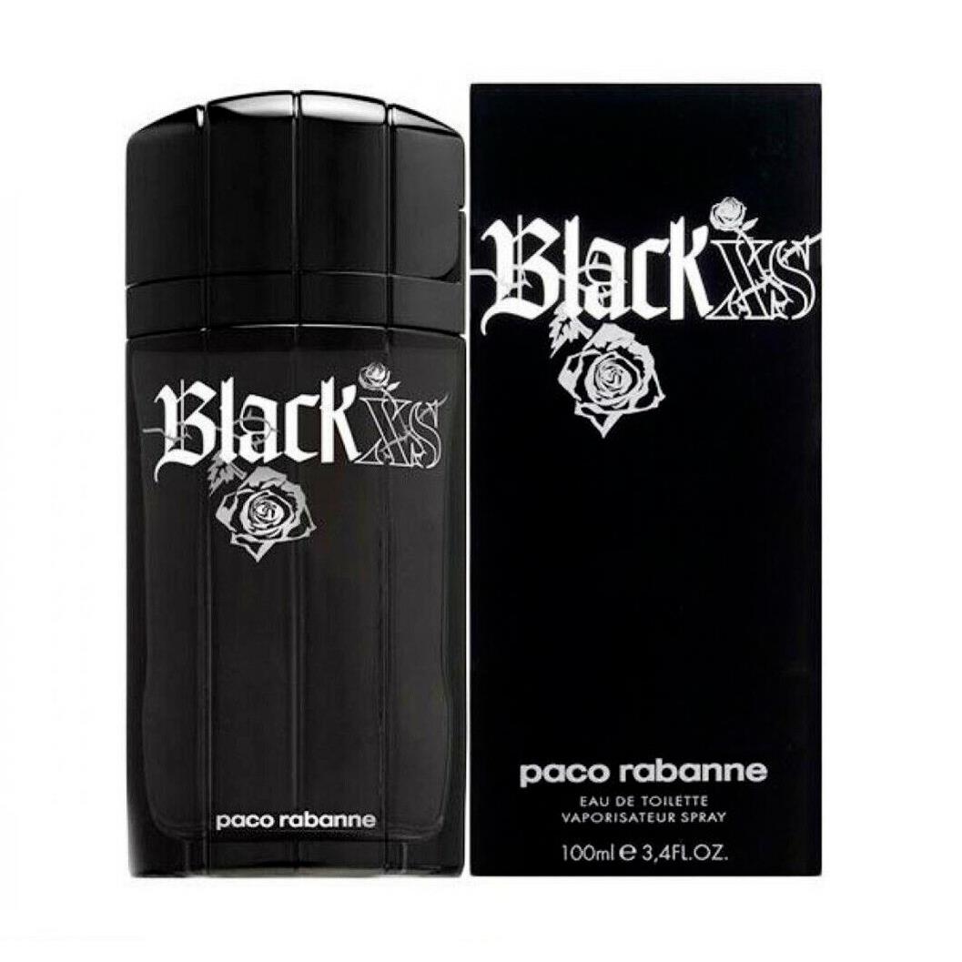 Black XS by Paco Rabanne Eau De Toilette Spray For Men 3.4oz Box